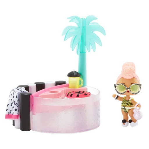 طقم أثاث للعب إل أو إل سربرايز! مع دمية حصرية وأكثر من 10 مفاجآت من إم جي إيه إنترتينمنت MGA Entertainment L.O.L. Surprise! Furniture Playset with Exclusive Doll & 10+ Surprises