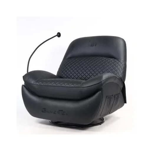 أريكة وكرسي ألعاب غيمرتك تشيل بود الفاخر للاسترخاء – أسود GamerTek Chill Pod Black Luxury Recliner