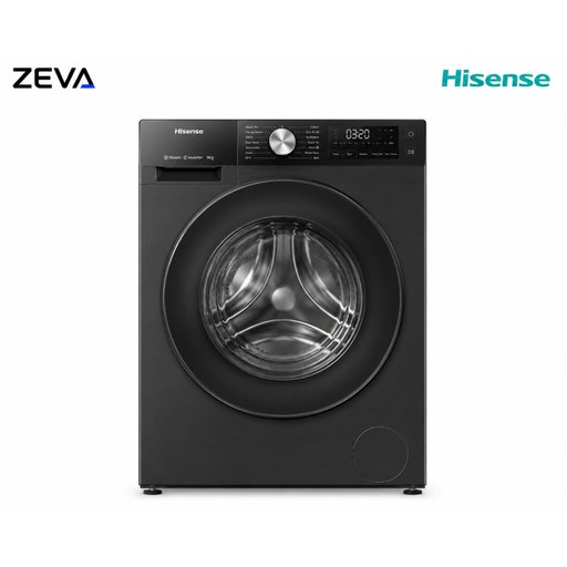 غسالة هايسنس 12 كغم بفتحة أمامية مع محرك Inverter وتقنية Allergy Steam Hisense 12kg Front Load Washing Machine with Inverter Motor and Allergy Steam