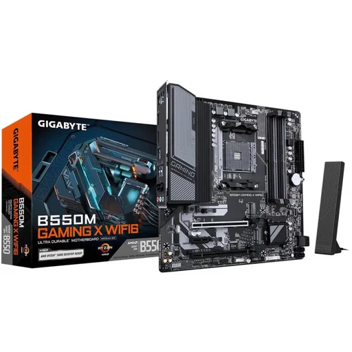لوحة أم جيجابايت B550M جيمنج X واي فاي 6 GIGABYTE B550M GAMING X WIFI6 AM4 AMD B550 Micro ATX Motherboard