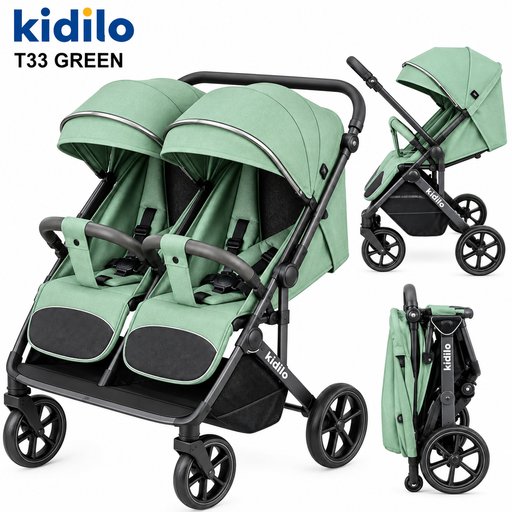 عربة أطفال توأم T33 Kidilo Strollr