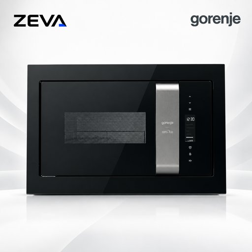 مايكروويف بلت إن جورنج سعة 23 لتر بقدرة 900 واط وشواية Quartz بقوة 1200 واط Gorenje 23L Built-In Microwave Oven with 900W Power & 1200W Quartz Grill