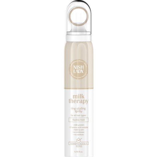 نيش ليدي بخاخ تثبيت وتسريح الشعر Nish Lady Milk Therapy Ring Styling Spray