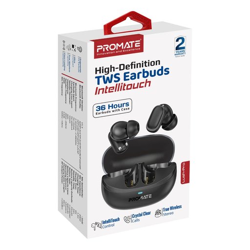 سماعات بروميت لاسلكية LushPro مع علبة شحن Promate LushPro High-Definition TWS Earbuds