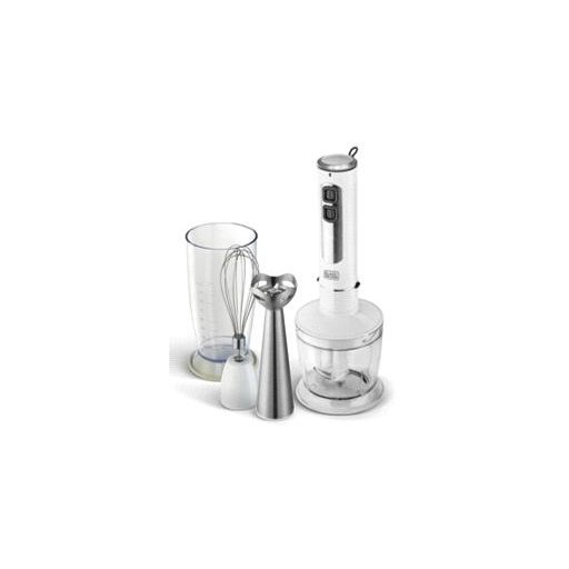 خلاط يدوي مع مفرمة وخفاقة بلاك اند ديكر SB4000-B5 BLACK+DECKER SB4000-B5 Hand Blender with Chopper and Whisk