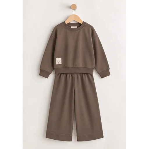طقم سويت شيرت للأطفال 8-12 سنة - لون فيزون Kids Sweatshirt Set 8-12 Years - Vizon