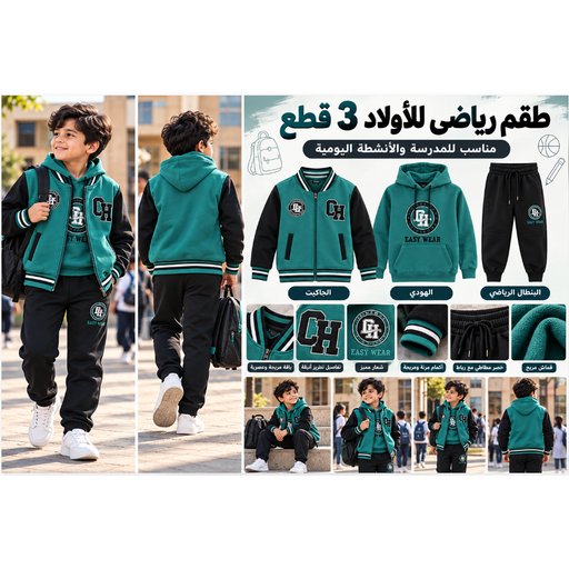 طقم ملابس داخلية حرارية للأطفال والمراهقين 912540 Kids' and Teens' Thermal Underwear Set 912540