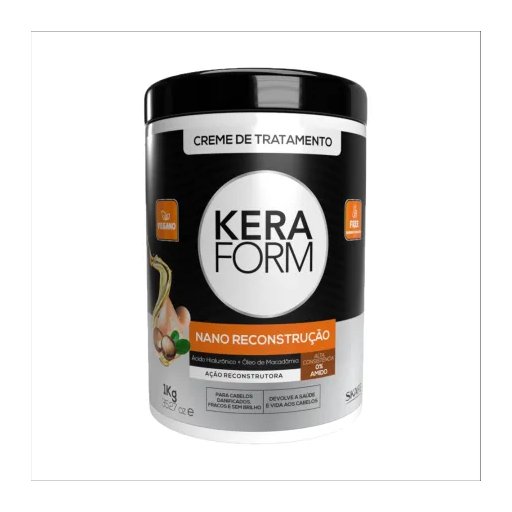 ماسك وحمام كريم المعالجة والترميم النانوي كيرافورم لإصلاح وتقوية الشعر KeraForm Nano Reconstruction Hair Treatment