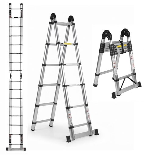 سلم تلسكوبي FUTURE WARRIOR مزدوج 5 متر FUTURE WARRIOR 5-Meter Double Telescopic Ladder