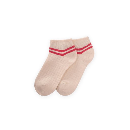 جوارب أطفال مخططة للكاحل من Zemin Ham، 5-12 سنة، لون مرجاني - MERCAN Zemin Ham Striped Ankle Socks for Kids, 5-12 Years, Coral - MERCAN