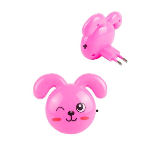 مصباح Feron أرنب وردي ليلي بإضاءة LED Feron Pink Rabbit LED Night Light