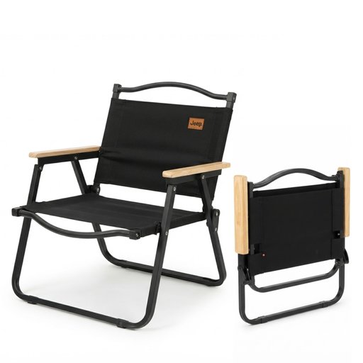 كرسي Jeep Kermit للرحلات والتخييم لارج اسود Jeep Kermit Camping and Travel Chair – Large, Black