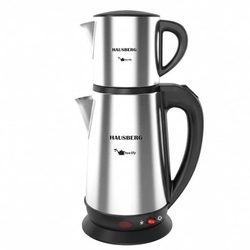 غلاية كهربائية هاوسبيرغ Hausberg بسعة 1.8L – ستانلس ستيل Hausberg HB-3635IN Electric Kettle - 1.8L - Stainless Steel