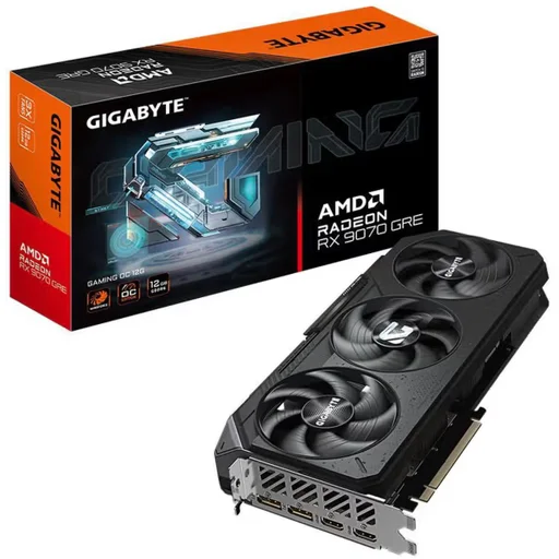 بطاقة شاشة جيجابايت جيمنج راديون RX 9070 GRE بسعة 12 جيجابايت GIGABYTE Gaming Radeon RX 9070 GRE 12GB GDDR6 Graphics Card