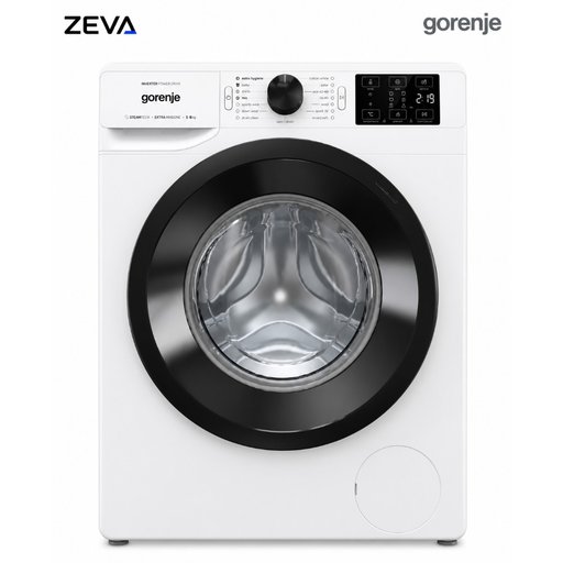 غسالة ملابس جورنج أمامية بسعة 10 كغم مع محرك Inverter وسرعة عصر 1400 دورة Gorenje 10kg Front-Load Washing Machine with Inverter Motor & 1400 RPM Spin