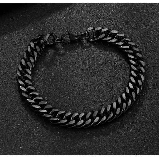 سوار سلسلة اسود Black chain bracelet