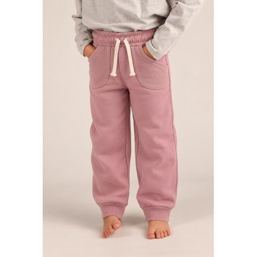 طقم رياضي أطفال مضلع بجيب - ليلكي (2-9 سنوات) Ribbed Pocket Tracksuit for Kids - Lilac (2-9 Years)
