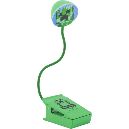 مصباح قراءة LED قابل للتثبيت بتصميم كريبر من ماينكرافت – بالادون Paladone Official Minecraft Creeper Clip-On LED Reading Book Light