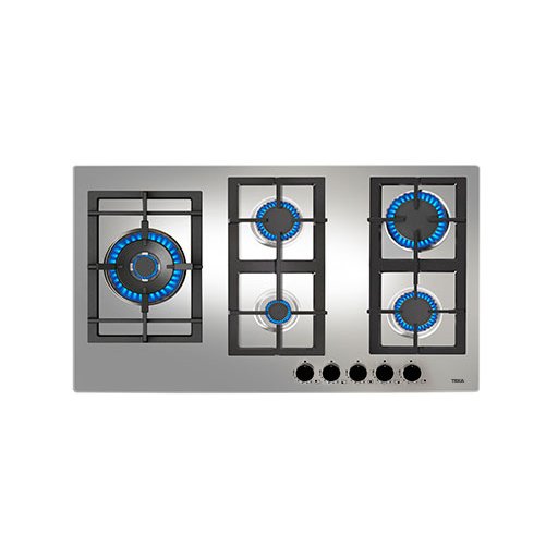 طباخ غازي ستانلس ستيل 5موقد90سم EFX 90.1 5G AI AL DR LEFT CI NAT ( E1-ME)
