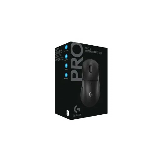 ماوس ألعاب لاسلكي لوجيتك G PRO X SUPERLIGHT 2 LIGHTSPEED باللون الأسود Logitech G PRO X SUPERLIGHT 2 LIGHTSPEED Wireless Gaming Mouse Black