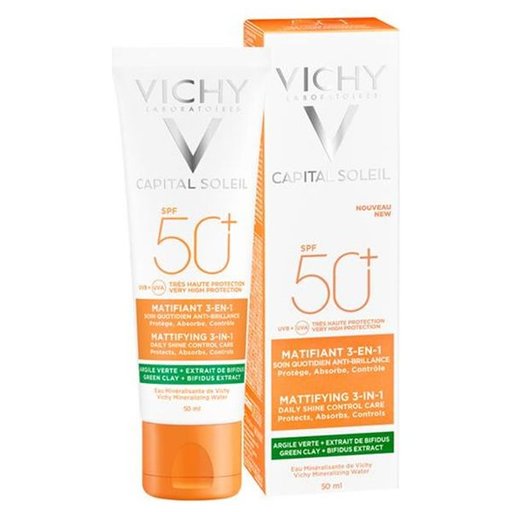 واقي الشمس فيشي كابيتال سوليل الملطف 3 في 1 Vichy Capital Soleil Mattifying 3-in-1 SPF 50