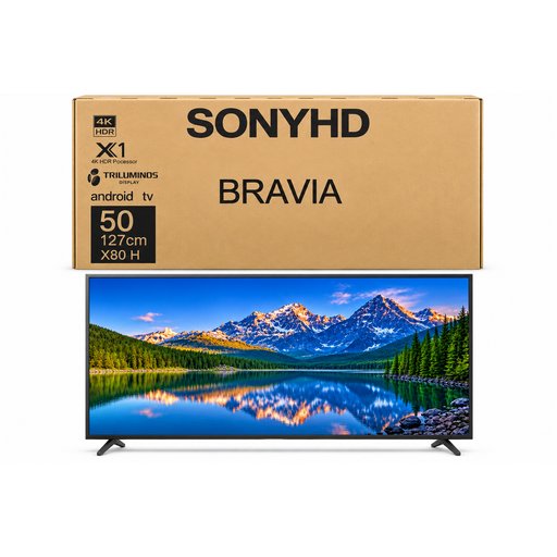شاشة سونياجدي براڤيا سمارت 50 بوصة 4K HDR SONYhd BRAVIA Smart TV 50 Inch 4K HDR