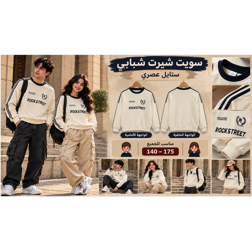 سترة أطفال بثمانية تصاميم Kids' Sweatshirt – 8 Styles