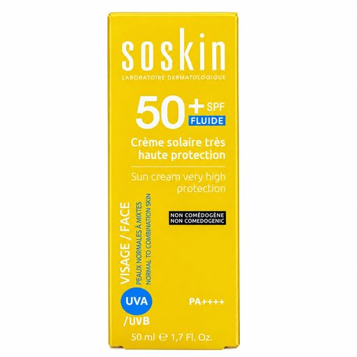 واقي شمس سائل من سوسكن Soskin sun cream very high protection/ fluid