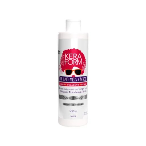 سكاف كيرا فورم أنا أحب تجعيد شعري - بلسم للشعر المجعد Skafe Keraform Eu Amo Meus Cachos Conditioner for Curly Hair