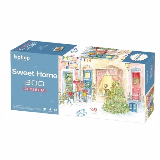 لعبة أحجية بازل بوتوب مكونة من 300 قطعة - البيت السعيد Botop Puzzle 300 pcs Sweet Home