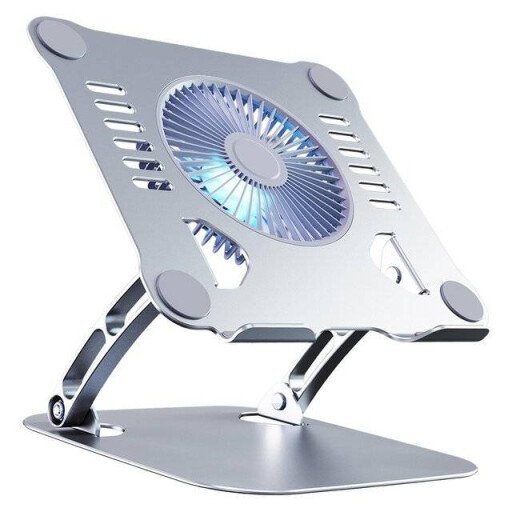 قاعدة تبريد لابتوب T628 V5.1 (لون فضي) T628 V5.1 Laptop Cooling Stand (Silver)