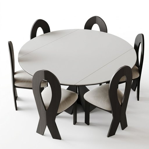 طاولة طعام مع كراسي اثاث