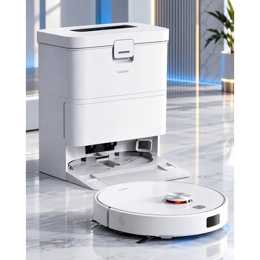 مكنسة شاومي الروبوتية H50 مع محطة التنظيف Xiaomi Robot Vacuum H50 with All-in-One Station