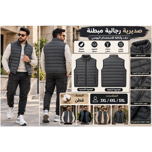 6602 قميص داخلي رجالي مبطن للشتاء 6602 Men's Thermal Undershirt
