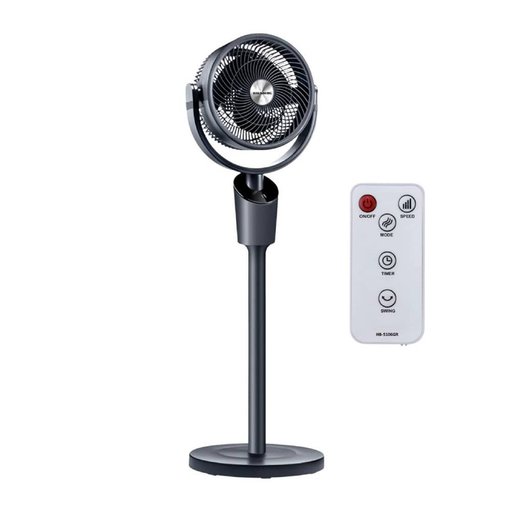 مروحة ستاند رقمية هاوسبرغ Hausberg 16 بوصة – رمادي غامق Hausberg HB-5106GR Digital Stand Fan - 16 Inch - Dark Gray