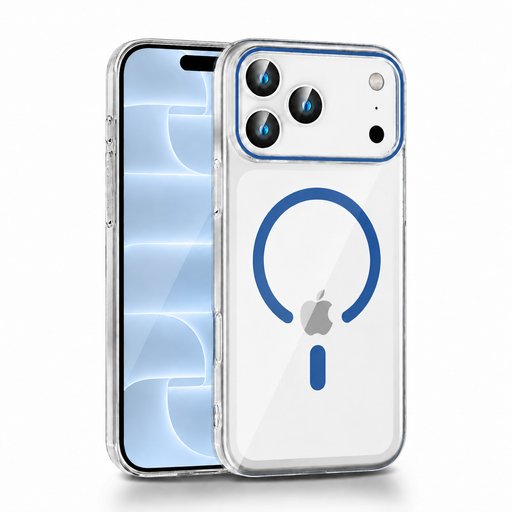 كفر آيفون 18 برو ماكس شفاف كريستالي مع ماك سيف iPhone 18 Pro Max Crystal Clear MagSafe Case