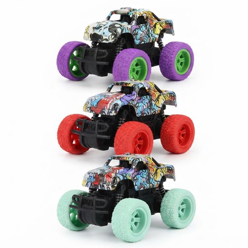 سيارة مونستر ترك صغيرة بدفع يدوي ومقياس 1:36 1:36 scale, hand-pushed mini monster truck