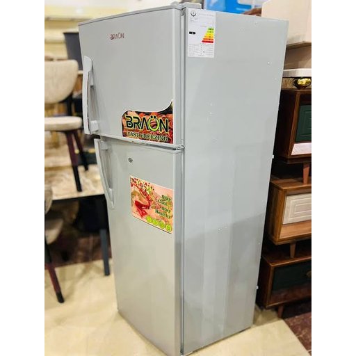 ثلاجة براون 8 قدم 2 باب Brown 8 Cu. Ft. Double Door Refrigerator