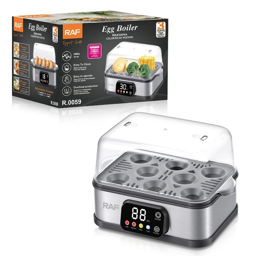 سلاقة بيض كهربائية رقمية راف R.0059 RAF R.0059 8-Egg Digital Egg Boiler