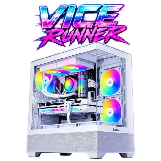 تجميعة ألعاب فايس رانر | معالج كور الترا 5 225F، كارت RTX 5060 Ti 8GB، رام 32GB DDR5، تخزين 1TB، لون أبيض Vice Runner Gaming PC | Intel Core Ultra 5 225F, MSI SHADOW RTX 5060 Ti 8GB, 32GB DDR5, 1TB NVMe, White Case