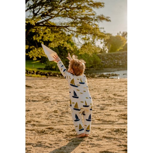 تولوم موسمي بنقشة للأطفال 0-2 سنوات - لون إيكرو Patterned Seasonal Baby Romper 0-2 Years - Ecru