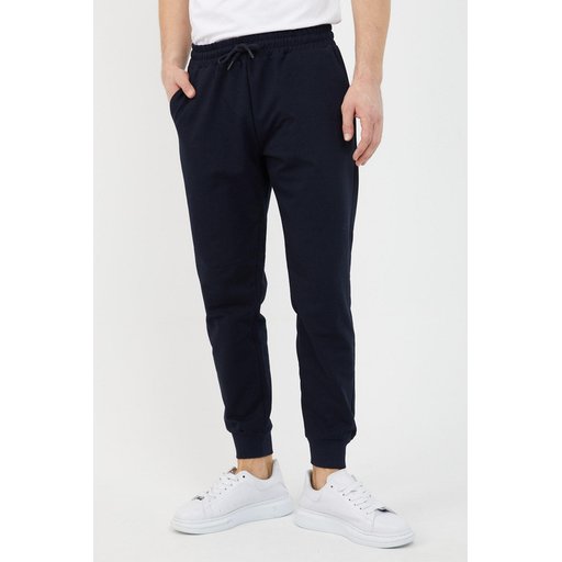 بنطلون رياضي رجالي كحلي بجيب، قصة عادية ومريحة Men's Navy Blue Jogger Pants with Pockets, Standard Fit, Comfortable