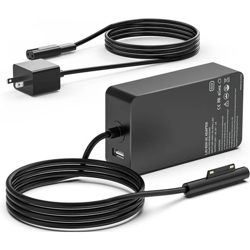 شاحن لاب توب سيرفس برو 65 واط Surface Pro Laptop Charger 65W Power Adapter for Microsoft Surface Pro