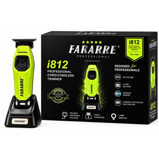 ماكنة الحلاقة فيراري صفر i812 FARARRE i812 Professional Cord/Cordless Trimmer