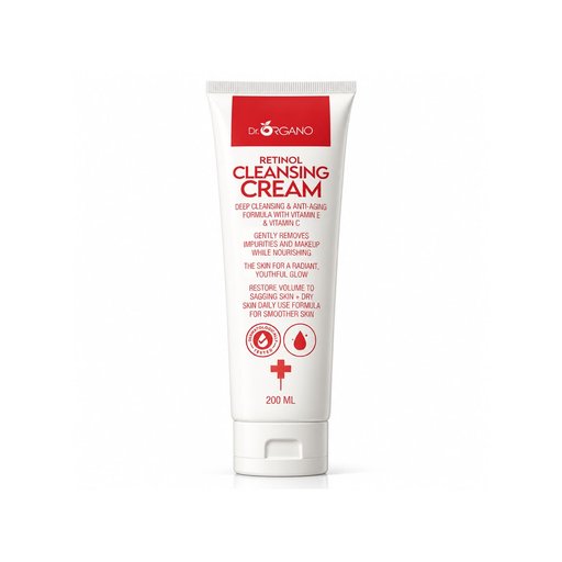 دكتور أورگانو غسول كريمي منظف للبشرة DR. ORGANO RETINOL CLEANSING CREAM 200ml
