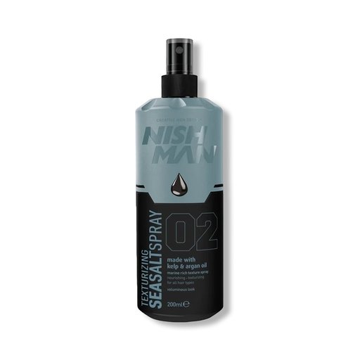 نيشمان خاخ ملح البحر لتكثيف وملمس الشعر Nish Man Texturizing Sea Salt Spray No. 02