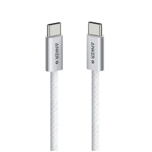 أنكر زولو كابل شحن سريع يو إس بي سي إلى يو إس بي سي بقدرة 240 واط بطول 1 متر Anker Zolo USB-C to USB-C 240W Fast Charging Cable 1m