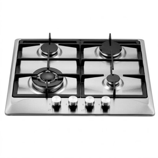 طباخ غاز بلت إن إمبليوم 4 شعلات  ستانلس ستيل  60 سم Embleme  Built-in Gas Hob  Stainless Steel
