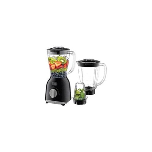 خلاط كهربائي مع مطحنة ووعاء إضافي بلاك اند ديكر BX365J-B5 BLACK+DECKER BX365J-B5 Blender with Grinder and Extra Jar