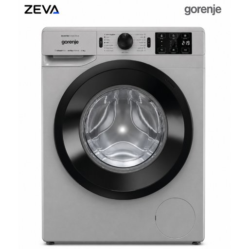 غسالة ملابس جورنج أمامية بسعة 8 كغم مع محرك PowerDrive Inverter وتقنية البخار SteamTech Gorenje 8kg Front-Load Washing Machine with PowerDrive Inverter & SteamTech